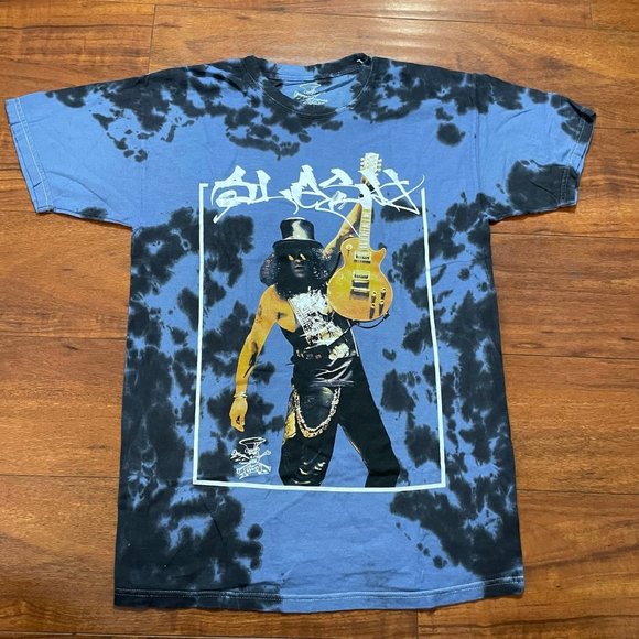 NEW SLASH VTG 90’ TIE DYE BLUE VINTAGE TIE DYE T-SHIRT - Picture 1 of 4